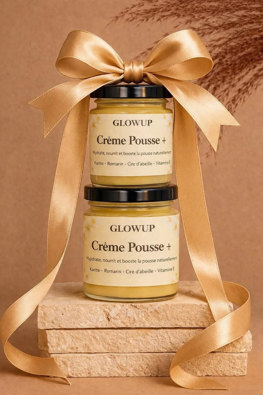 Crème Pousse+ Glowup Nature au karité et romarin